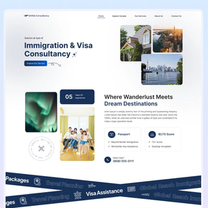 Développement de site Web de conseil en immigration RoyalCraft avec génération de prospects, téléchargement de documents, suivi des applications et adaptabilité mobile - Product Image 4
