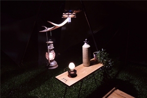 Bois pliable de table de camping d'extérieur Poe en teck solide - Product Image 2