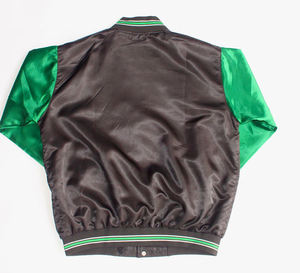 Chaquetas Varsity de Satén OEM 2025 para Hombre, Chaquetas Varsity de Satén Extra Grandes para Hombre, Chaquetas Varsity de Satén al por Mayor - Product Image 5