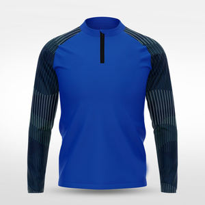 Chaqueta Deportiva Personalizada por Sublimación para Hombre, con Cierre de 1/4, Diseño de Parches, Chaqueta Cortavientos de Nailon y Poliéster, Ligera, Deportiva, Informal para Exteriores - Product Image 3