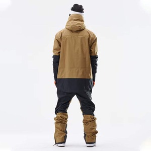 Combinaison de ski réversible chauffante unisexe pour adulte, imperméable, coupe-vent, respirante, avec fermeture éclair, design à capuche, en laine de haute qualité - Product Image 3