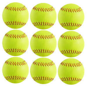 Ballon de softball en PVC solide de 12 pouces, fabriqué à la main, pour entraînement en extérieur, prix abordable, 9,7 cm, vente en gros d'usine - Product Image 4