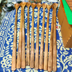 Cuchara gigante artesanal de madera de acacia, utensilio de cocina y para servir de primera calidad a precio económico. - Product Image 3