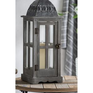 Porta lanterna di uragano in legno decorativo per interni esterni portacandele per matrimonio in giardino di casa più dimensioni disponibili - Product Image 6