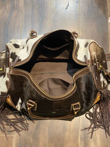 กระเป๋าหนังวัวแท้แฟชั่นวินเทจกระเป๋าถือดัฟเฟิลกระเป๋าเดินทางธุรกิจลายหินเทอร์ควอยซ์สำหรับเป็นของขวัญ - Product Image 6