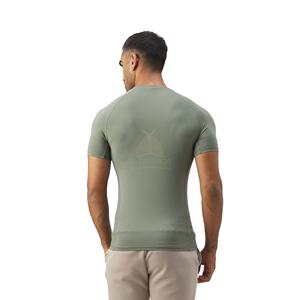 Gran oferta, venta al por mayor, camiseta en blanco de compresión de Color sólido para hombre de calidad Premium, camiseta de entrenamiento de gimnasio atlético, camiseta de Fitness de secado rápido - Product Image 3