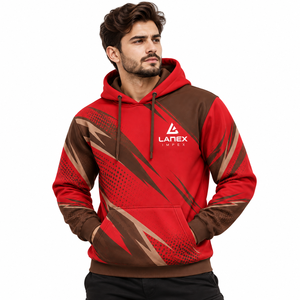 Premium Custom Printed Sublimation <b>Hoodie</b> for Men Full Color All Over Print Sweatshirt Personalized Streetwear Apparel Wholesale - Product Image 2