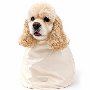 HEDYS GROOMING Ensemble de protection pour les oreilles et le visage du chien en coton biologique résistant à l'eau, cape de toilettage réglable, taille L - Product Image 1
