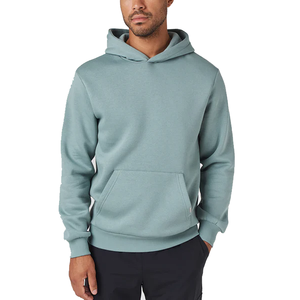 Pulls à capuche en polaire pour hommes, qualité supérieure, avec poches, mélange polyester/coton, finition délavée, broderie et impression personnalisées, vente en gros - Product Image 1