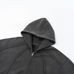 Sweat à capuche personnalisé pour homme, tendance, surdimensionné, vente en gros, pour un look décontracté ou streetwear, unisexe - Product Image 4