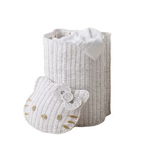 Nouveauté : Panier à linge pour enfants en rotin fait main, léger, pour ranger les jouets, décoration de chambre de bébé, fabriqué au Vietnam - Product Image 1