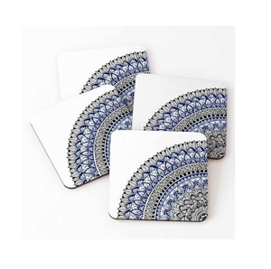 Posavasos de MDF con Impresión en Esmalte, Venta al por Mayor de Fábrica, Forma Cuadrada, Sublimación, 4 Piezas, Resistentes al Calor - Product Image 1