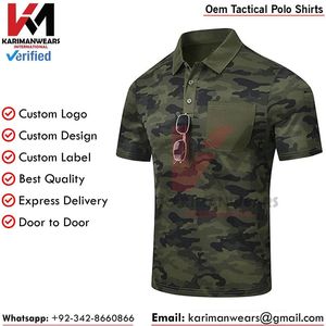 เสื้อโปโลเพ้นท์บอลสไตล์ทหารสำหรับผู้ชาย OEM ผ้าบางเบา ระบายความชื้น ผู้ผลิตสำหรับการสั่งซื้อจำนวนมาก - Product Image 6