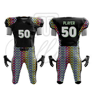 Uniformes de Fútbol Americano Personalizados al por Mayor, Conjuntos de Camiseta y Pantalón, Uniformes de Fútbol Americano Personalizados en Tallas Grandes - Product Image 3