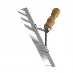 Peigne professionnel en bois Perth, en acier inoxydable, pour usage vétérinaire, réglable, réutilisable, modèle personnalisé PCW-01 - Product Image 4