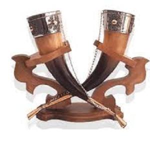 Corne à boire viking naturelle, corne à boire viking artisanale, corne à boire viking authentique - Product Image 1