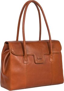 Best Quality Women's Classic Genuine Leather Tote Bag With <b>Top</b> Handle Flap Closure Unisex Daily Use Brown From Indian Supplier - Product Image 2