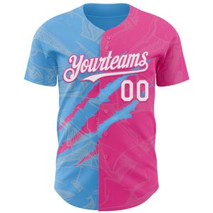 Maillot de baseball/softball personnalisé à boutons, uniforme d'équipe, antibactérien, manches courtes, col en V, bretelles en T, 100 % coton biologique - Product Image 2