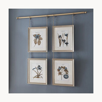 Cadre photo suspendu en métal élégant de qualité supérieure, nouveau design, personnalisé, respectueux de l'environnement, imprimé en sérigraphie, décoration pour la maison et le bureau