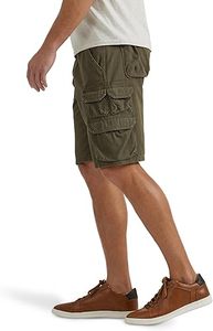 Shorts décontractés pour hommes en polyester tissé extensible, taille mi-haute, avec logo frontal et braguette boutonnée, anti-humidité, pour l'été - Product Image 4