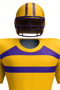 Uniforme de Fútbol Americano Personalizable para Hombre, Cuello Redondo, Manga Corta, Rayado, Jersey y Pantalón de Poliéster Ajustados que Absorben la Humedad - Product Image 6