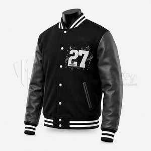 Chaqueta Varsity Unisex Personalizada, Transpirable, Ecológica, Resistente al Viento, con Cuerpo de Lana, Fabricante OEM de Marca Privada - Product Image 3