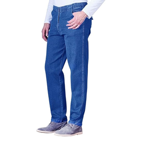 Pantalones Vaqueros de Mezclilla de Estilo Urbano para Hombre, Ropa Casual de Calle, Fabricante de Ropa al por Mayor OEM, Diseño Personalizado - Product Image 2