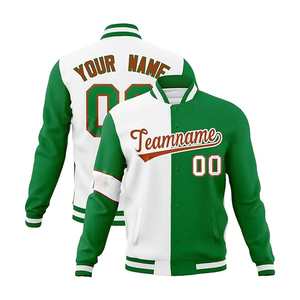 <b>Lightweight</b> Custom Men's Varsity Baseball Letter <b>Jacket</b> Blue Yellow Stand Collar Stitched Text Logo Breathable <b>Summer</b> - Product Image 1