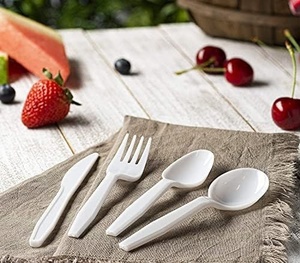 Lot de 25 fourchettes écologiques durables pour hôtels, aires de restauration, cuisines et événements en plein air, fourchettes en papier de 155 mm, pour collations, nouilles, salades, riz - Product Image 1