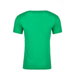 T-shirt pour homme à col en V, disponible en toutes les couleurs, 60% coton, 40% polyester, étiquette au col, t-shirts pour homme à col en V avec service OEM - Product Image 4