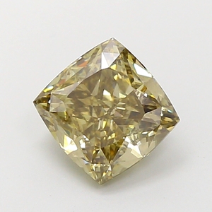 Diamant de laboratoire CVD de 2,01 carats, taille coussin, noir vif fantaisie, certifié VS1, en vrac, pour la fabrication de bijoux - Product Image 1
