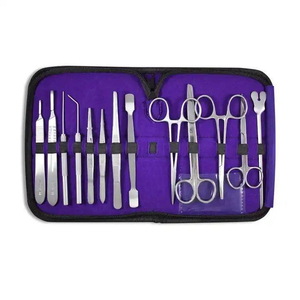 Kit de dissection avancé en acier inoxydable de 13 pièces pour laboratoire de biologie, ensemble de dissection anatomique, kit de suture, pont osseux - Product Image 3