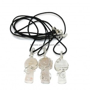 Feng Shui pierre naturelle Hamsa pendentif poli jaune jaspe pierre précieuse pour la guérison spirituelle charme en cristal religieux pour - Product Image 4