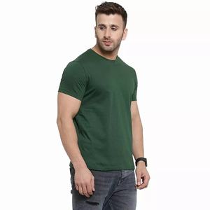T-shirts pour hommes en coton pur 210 g/m² de haute qualité, col rond, manches courtes épaisses, logo personnalisé en relief - Product Image 4