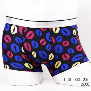 Aangepaste Mannen Ademende Boxershort Hoge Kwaliteit Katoen Effen Gebreide Stof Kleurrijk Bedrukt Met Logo Op Taille Ondergoed - Product Image 4
