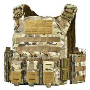 เสื้อกั๊กยุทธวิธีแบบปรับได้สำหรับการฝึกซ้อม ออกกำลังกาย ผ้าทนทาน กระเป๋าหลายช่อง น้ำหนักเบา เหมาะสำหรับเล่นกีฬา - Product Image 1