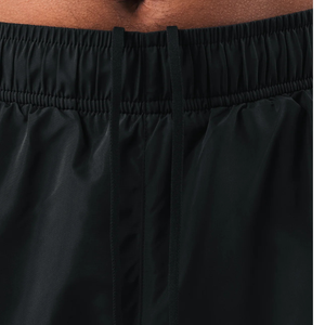 Short de bain noir pour hommes, léger, à séchage rapide, short de plage, taille élastique, pour sports nautiques, vacances d'été - Product Image 3