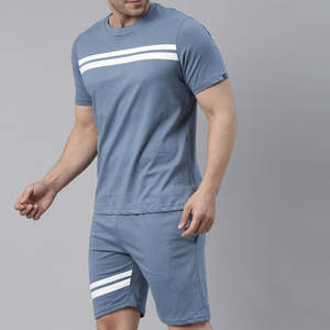 Conjunto Deportivo de Otoño para Hombre, Diseño 2 en 1 con Logotipo Reflectante Personalizado, Pantalones Cortos y Chaqueta, Corte Regular, Ligero, Transpirable, de Poliéster - Product Image 1