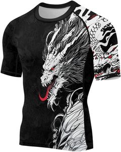 เสื้อรัดกล้ามเนื้อแขนยาวสำหรับผู้ชายแบบสั่งทำพิเศษสำหรับกีฬาบราซิลเลียนยิวยิตสู ผลิตจากโพลีเอสเตอร์ 100% คุณภาพพรีเมียม บริการ OEM พิมพ์ลายด้วยความร้อน - Product Image 2
