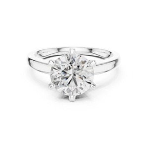 Anillo de Diamantes Redondo Elegante y Sofisticado, Certificado IGI, Piedra Cultivada en Laboratorio, Anillo de Compromiso y Boda, Joyería de Lujo, Compradores Mayoristas, Lujo Premium - Product Image 1