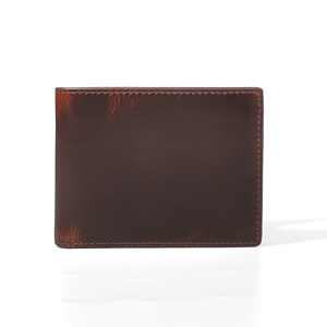 Portefeuille fin pour homme en cuir véritable Crazy Horse Castello, fait main, haute qualité, avec fermeture ouverte courte, porte-cartes d'identité, polyester, neuf - Product Image 3