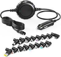 Pengisi Daya Laptop Universal 100W, Adaptor Catu Daya Laptop untuk HP Dell Asus Lenovo Samsung MacBook Pro Air Google Chromebook