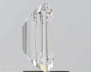 Diamante JC con Certificado IGI, 10 Quilates, Corte Esmeralda Brillante, Diamante Cultivado en Laboratorio, Color F, Claridad VS, Excelente, CVD, Perforado con Láser, Diamante Suelto - Product Image 3