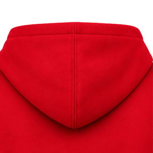 Sudadera con capucha de la hermandad PDK para mujer, roja y dorada, con corona de laurel, cuello con ojales, letras griegas, mangas a rayas estilo universitario, forro polar. - Product Image 6