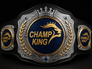 Cinturón de Campeonato Champ King, Diseño de Placa Metálica, Hebilla de Aleación, Estilo Formal - Product Image 6