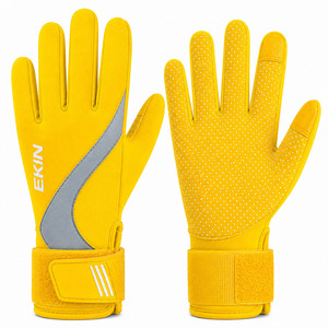 Gants de sports nautiques en néoprène jaune EKIN, antidérapants, fermeture auto-agrippante, unisexe, toutes saisons - Product Image 4