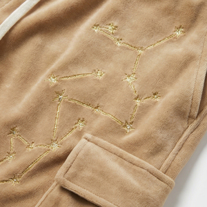 Pantalones Cortos Cargo de Lujo Estilo Streetwear Unisex con Pedrería de Constelación, Estilo Terciopelo, Cintura Elástica, Ecológicos, de Secado Rápido, Marca Maluza - Product Image 5