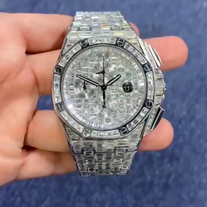 Custom Luxury Moissanite <b>Watch</b> | VVS Iced Out Skeleton | Passes Diamond Tester Wholesale - Product Image 2
