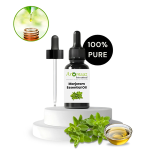 Aromaaz International 100% Pure Marjoram Essential Oil Herbal Body Oil Sweet Leaf Ingredients 100-200ml <b>Bottles</b> Aromatherapy - Product Image 2