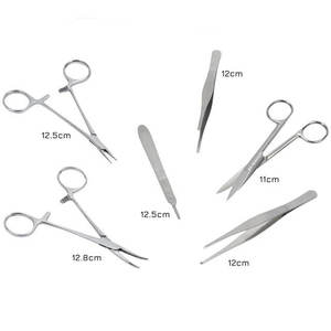 6-Piece Stainless Steel Suture Practice Kit Medical Students Manual Surgical Skills Basis Surgical Instruments Dentavex CE - Product Image 4